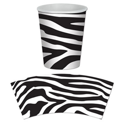 Zebra Print Hot/Cold Cups (8/pkg)