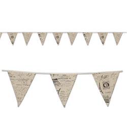 French Fabric Pennant Banner
