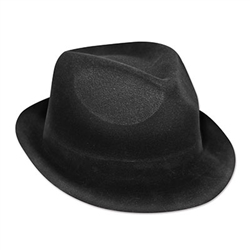 Black Velour Chairman Hat