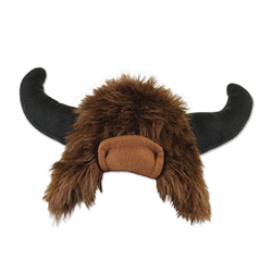 Plush Buffalo Hat