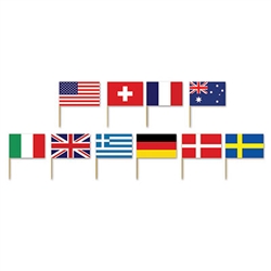 International Flag Picks (50/pkg)