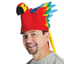 Plush Tropical Parrot Hat