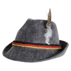 Gray German Alpine Hat