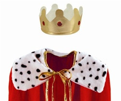 Childs Red Robe W/Crown