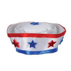 patriotic sailor hat hair clip