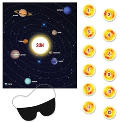 Space Party Games - Pin the Sun
