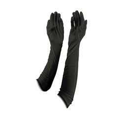 black evening gloves