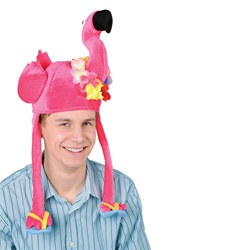 Plush Flamingo Hat