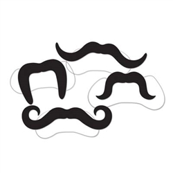 printed villain mustaches