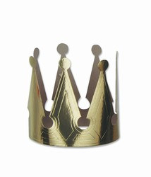 gold foil kings crown