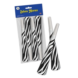 Packaged Zebra Horns (4/Pkg)