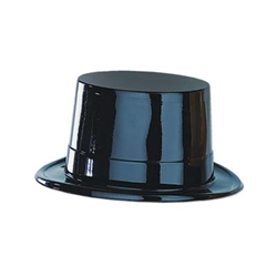 Black Plastic Topper Hat