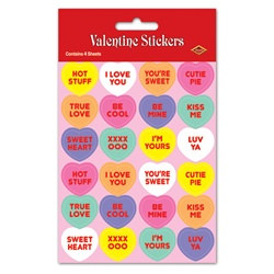 Candy Heart Stickers