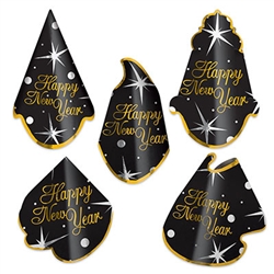 New Year Shimmer Hat Assortment (sold 50 per box)