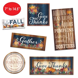 Foil Fall Thanksgiving Cutouts