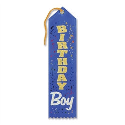blue birthday boy ribbon