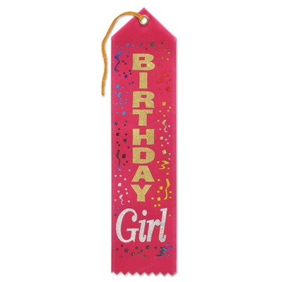red birthday girl ribbon