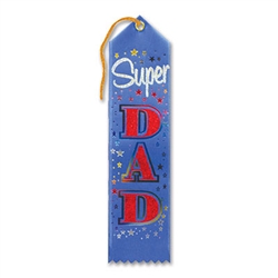 blue super dad ribbon
