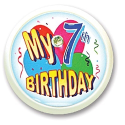 My 7th Birthday Blinking Button