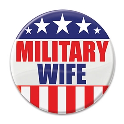 Military Wife Button
