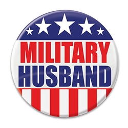 Military Husband Button