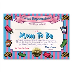 Mom To Be Award Certificates