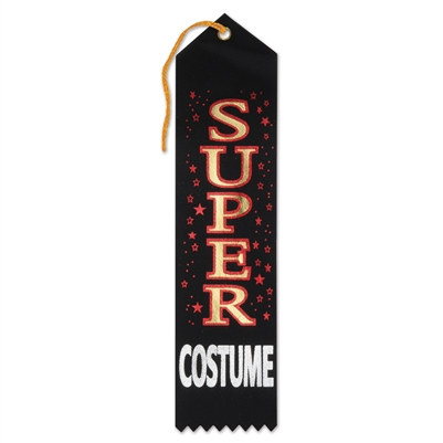 super costume halloween award ribbon