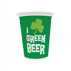 Green Beer Plastic Cup (8/pkg)