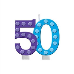 Bright and Bold 50 Candle