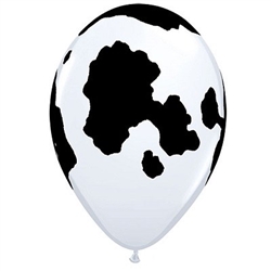 Cow Print Latex Balloon