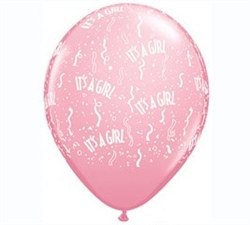 It's A Girl Latex Balloon
