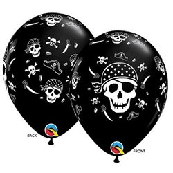 Pirate Skull and Crossbones Latec balloon