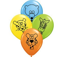 Jungle Animal Latex Balloons