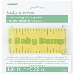 Measuring Tape Baby Shower Game