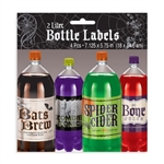 Shocktails 2-Liter Bottle Labels - Fun labels to get your soft-drinks in the Halloween spirit!