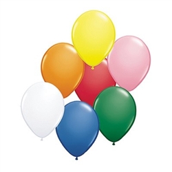 Assorted Color Latex Balloons (6/pkg)