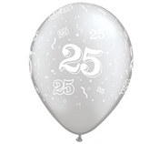 25th Anniversary Balloons (6 pkg)