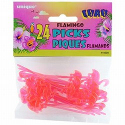 Flamingo Picks (24/pkg)