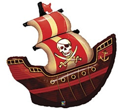 Jumbo Pirate Ship Mylar Balloon