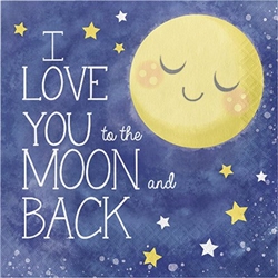To the Moon and Back Luncheon Napkins