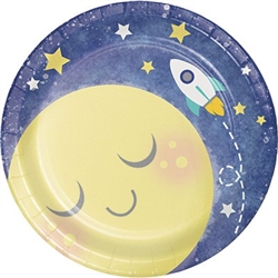 To the Moon and Back Dessert Plates