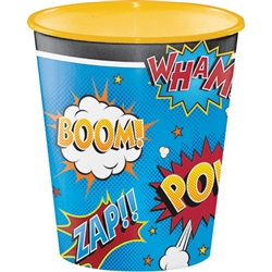 Superhero Slogans Plastic Cup
