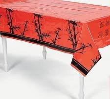 plastic chinese new year table cover