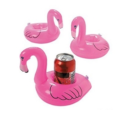 Inflatable Flamingo Drink Coasters