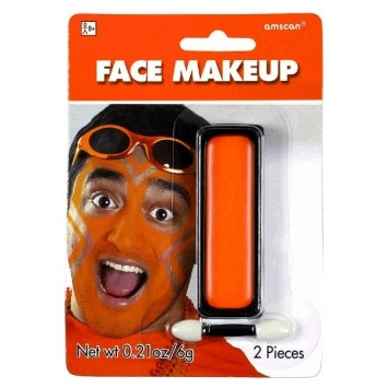 orange face paint