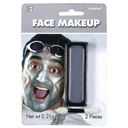silver face paint