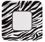 Zebra Print Lunch Plates