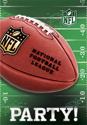NFL drive invitation and thank you set