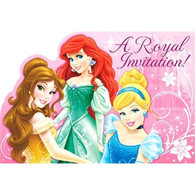 Disney Princesses Invitations (8/pkg)