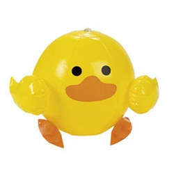 Inflatable Duck Beach Ball (1/pkg)